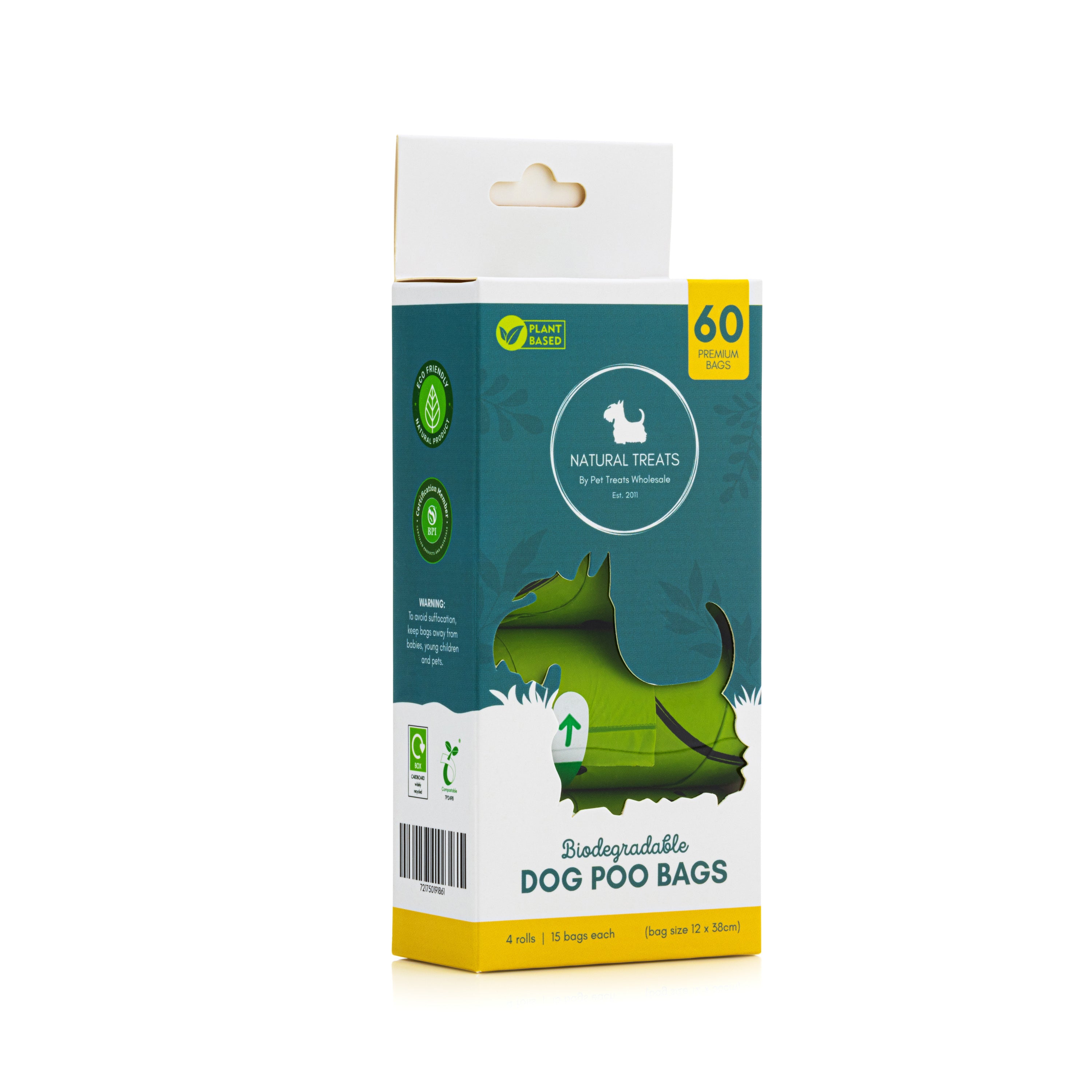 Dog Poo Bags 1 Box 60 Bags