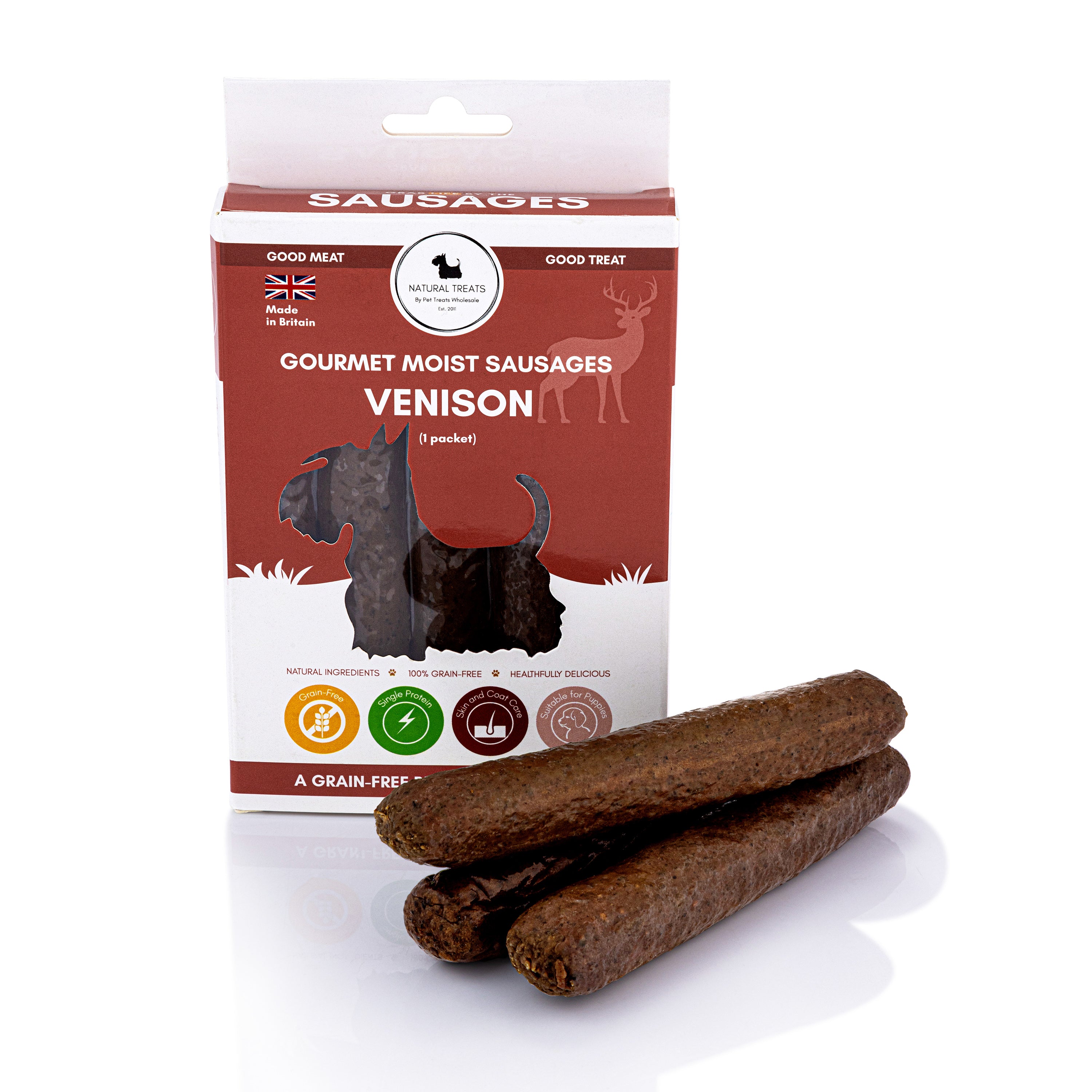 Shop Moist Sausages 1 10 30 packets Online Pet Treats Wholesale Limited www.natural treats